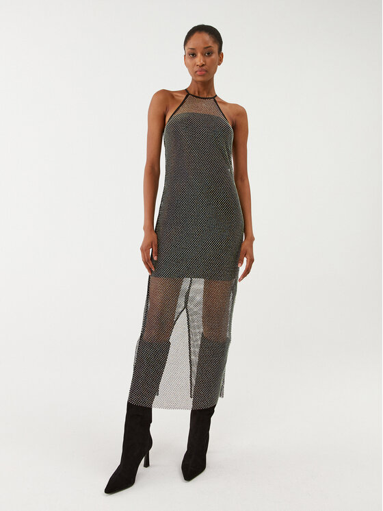 Patrizia Pepe Patrizia Pepe Kokteilikleit 8A1011/A9U8-K103 Must Regular Fit