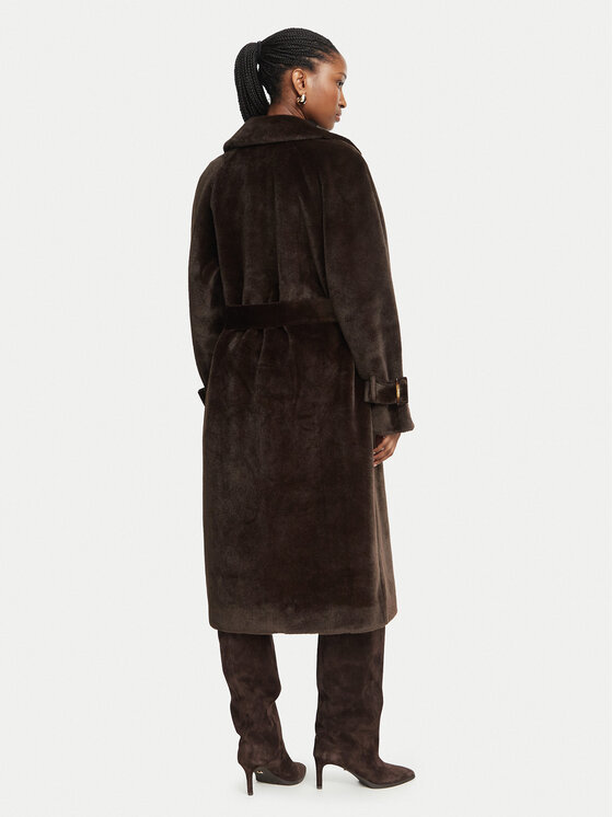 Luisa Spagnoli Luisa Spagnoli Karusnahk Supporre 543833 Tumepruun Relaxed Fit
