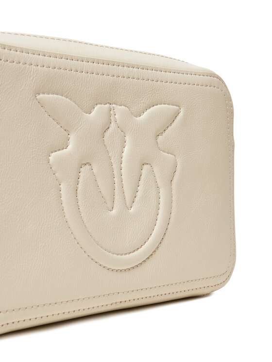 PINKO Geantă Carrie Camera Bag Classic PE 25 PLTT 104336 A26J Écru