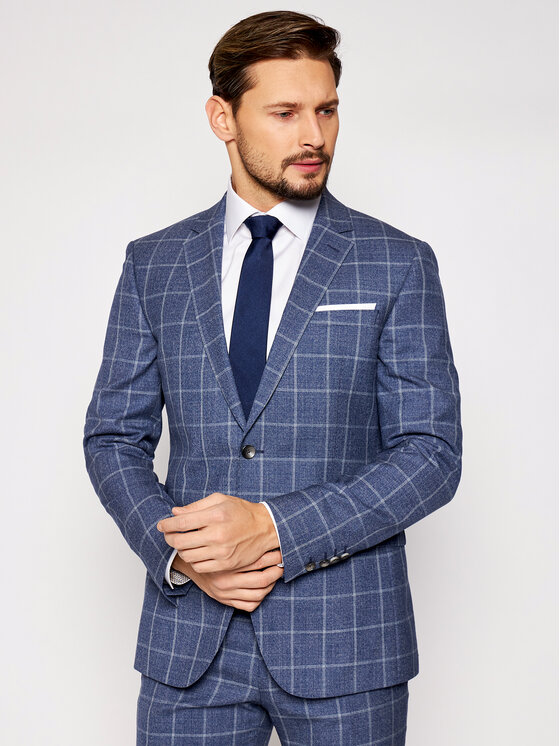 JOOP! JOOP! Kostiumas 17 Js-Herby-Blayr-Str 30026574 Tamsiai mėlyna Slim Fit