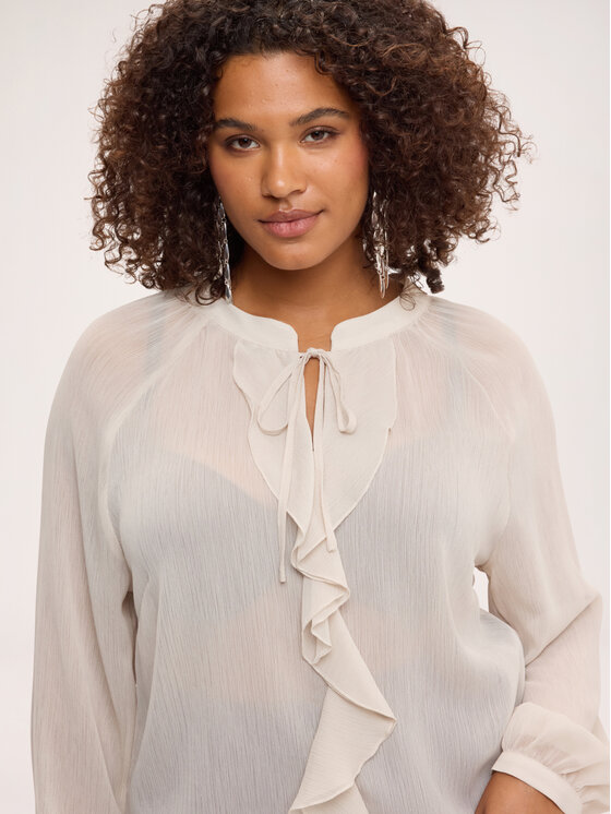 Fiorella Rubino Fiorella Rubino Blusa 2024L000684N011 Bianco Over Fit