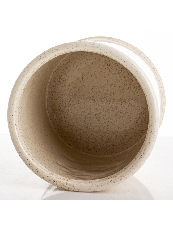 MIAhome MIAhome Kwietnik Osłonka cementowo-ceramiczna ANTIC-2 Biały