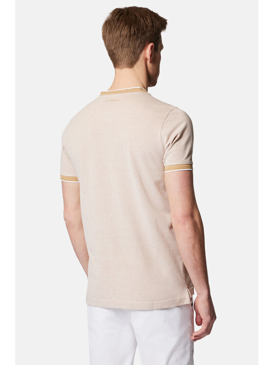 Lancerto Lancerto Polo Duke PO073124000003 Beżowy Regular Fit