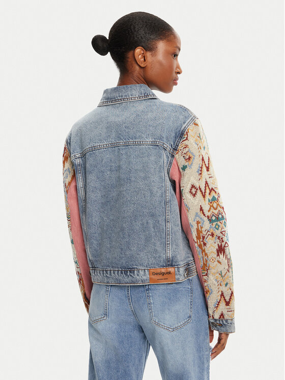 Desigual Desigual Kurtka jeansowa Boho 25WWED10 Kolorowy Regular Fit