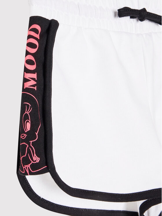 United Colors Of Benetton United Colors Of Benetton Pantaloni scurți sport LOONEY TUNES 3BT0C900T Alb Regular Fit