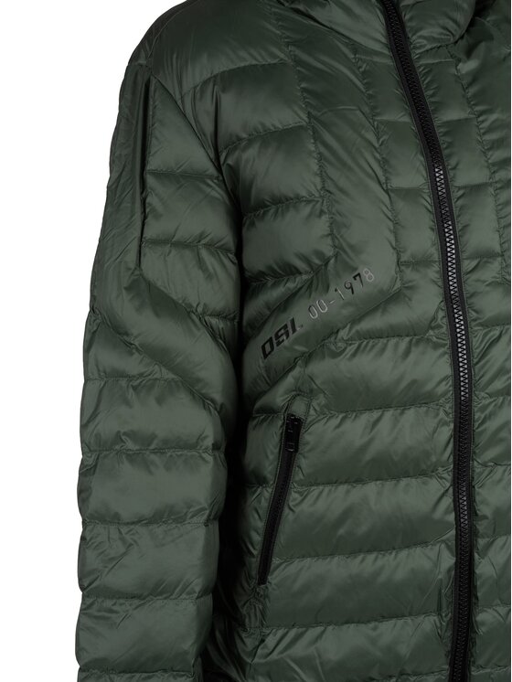 Diesel Diesel Giacca di transizione A12719 RGBAD Verde Regular Fit