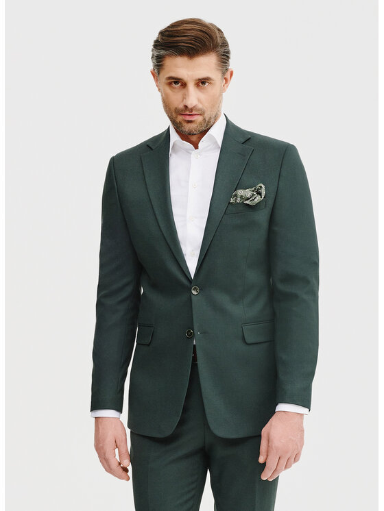 Pako Lorente Pako Lorente Marynarka P25SF-3G-026 Zielony Slim Fit