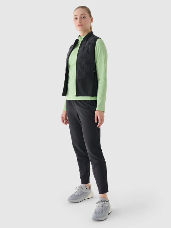 4F 4F Športová vesta 4FWAW24TVJAF136-22S Čierna Slim Fit
