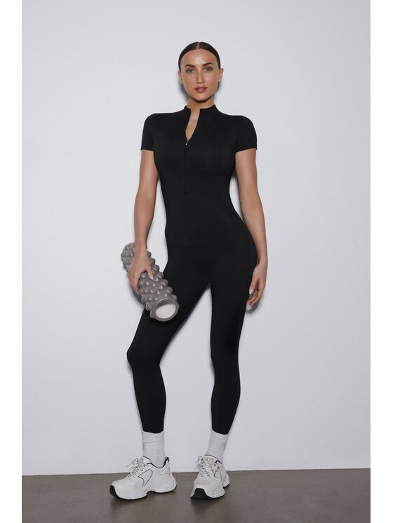 Estro Estro Ολόσωμη φόρμα ER00119504 Μαύρο Slim Fit