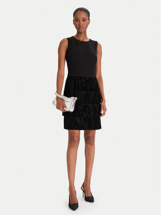 DKNY DKNY Коктейльна сукня DD5I1B50 Чорний Slim Fit