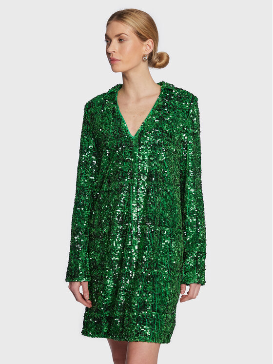 Samsøe Samsøe Rochie cocktail Felicia F22400087 Verde Regular Fit