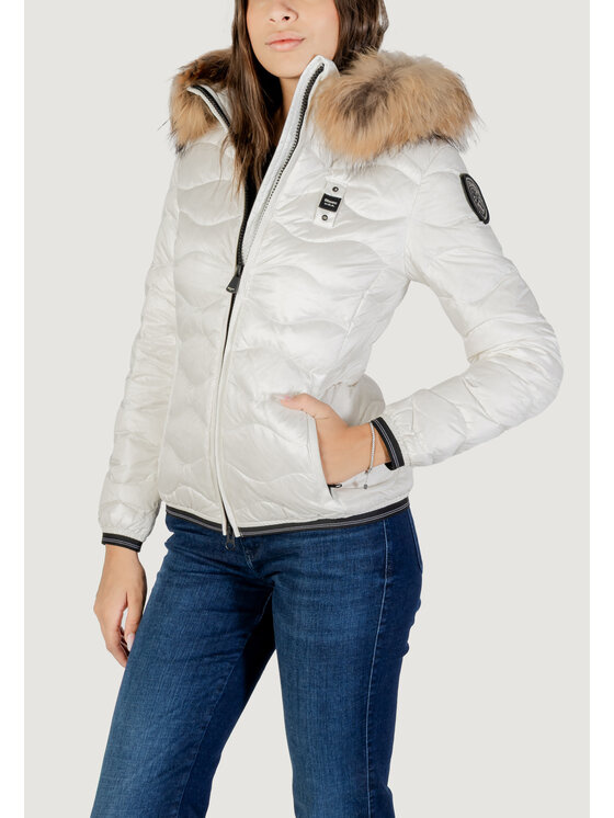 Blauer Blauer Μπουφάν χειμωνιάτικο ALDIE Λευκό Chino Fit