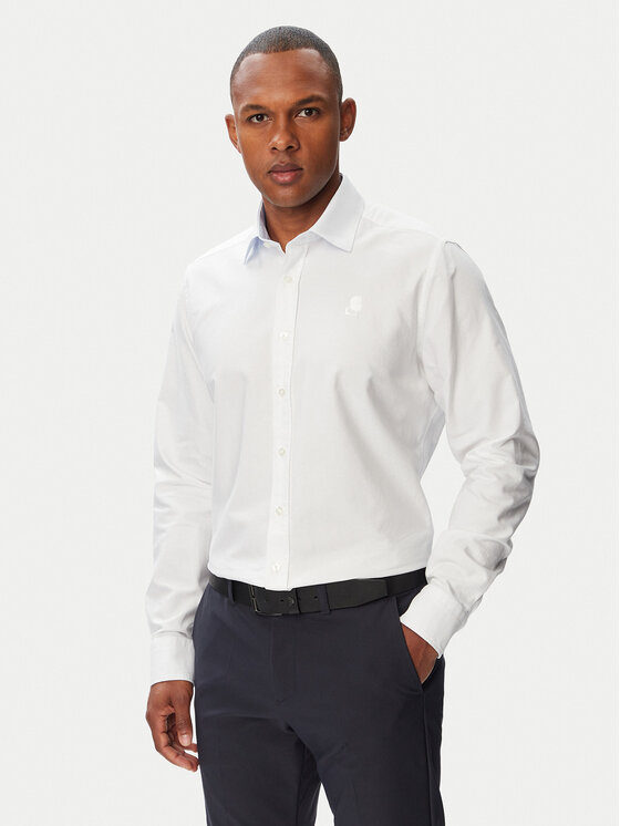KARL LAGERFELD Cămașă 605192 561784 Alb Modern Fit