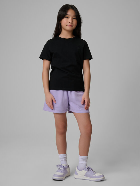 4F 4F T-Shirt BASIC+ Czarny Regular Fit