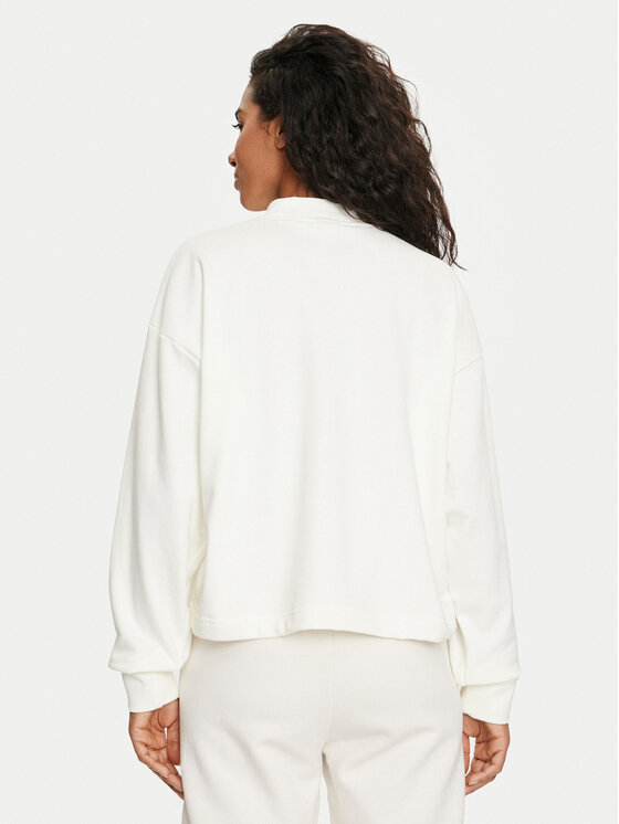 adidas adidas Felpa French Terry Print IS4284 Bianco Loose Fit