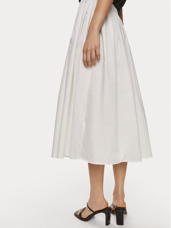 ViCOLO ViCOLO Midi szoknya TB0195 Fehér Regular Fit
