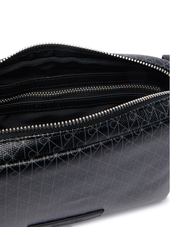Calvin Klein Calvin Klein Несесер Emblem Aop Coated Pouch W/ Handl LV04D1240G Черен