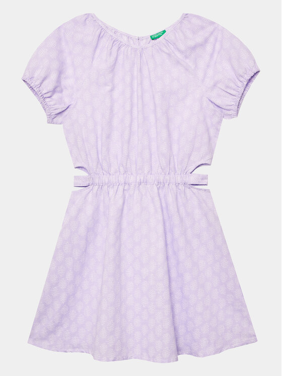 United Colors Of Benetton Každodenné šaty 4XTWCV019 Fialová Regular Fit