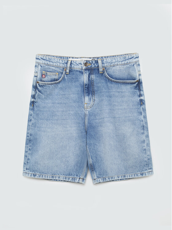 BIG STAR BIG STAR Kurtka jeansowa DENEEZ Niebieski Loose Fit