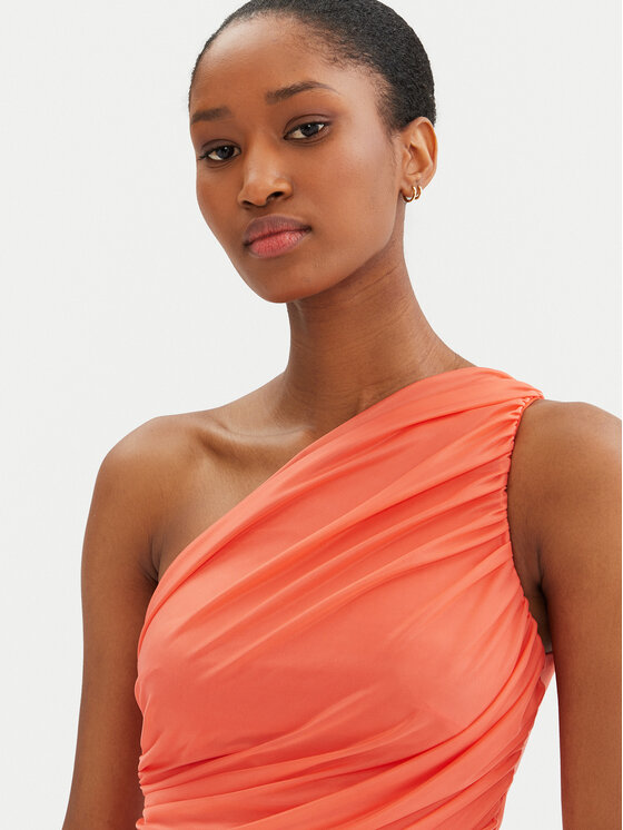 PINKO PINKO Top 105048 A2F1 Koralowy Slim Fit