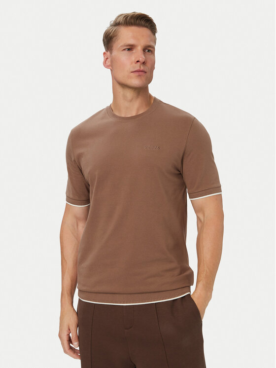 Guess Tricou Z6YI23 K5025 Maro Regular Fit