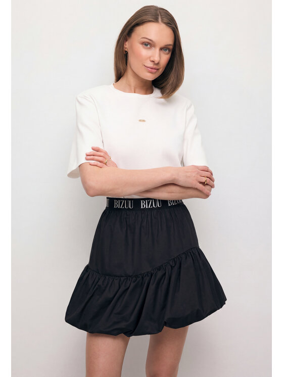 BIZUU BIZUU Spódnica mini LILIBET Czarny Standard Fit