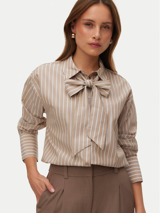 Vero Moda Vero Moda Košulja Islunn 10342449 Bež Regular Fit