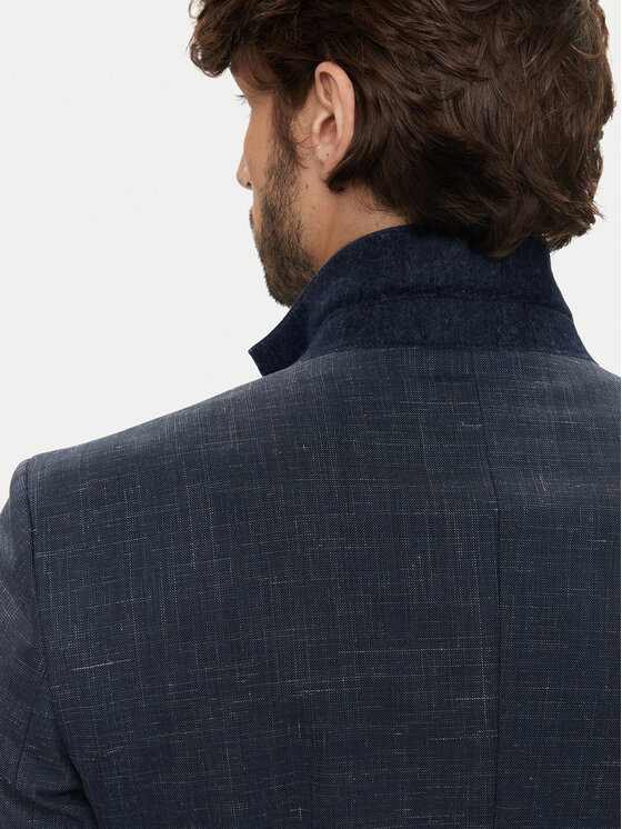 BOSS Boss Сако H-Hutson-224 50521645 Тъмносин Slim Fit