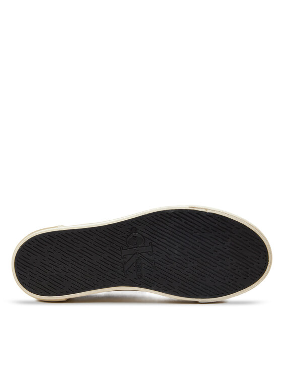 Calvin Klein Jeans Calvin Klein Jeans Tenisice Bold Vulc Flatf Low Lace Mix Mtl YW0YW01465 Crna