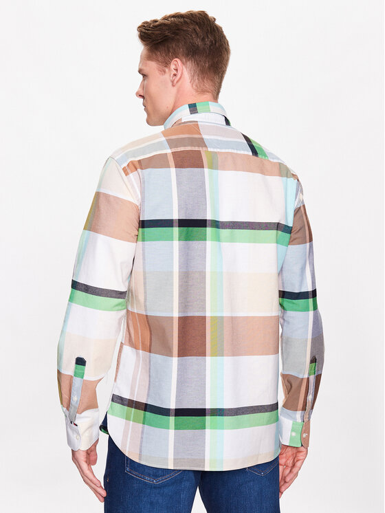 Tommy Hilfiger Tommy Hilfiger Košulja Oxford Tartan MW0MW30667 Šarena Regular Fit