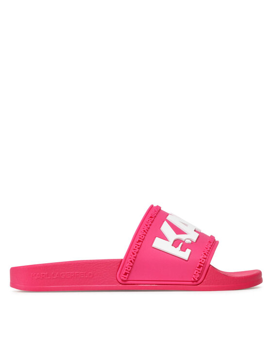 KARL LAGERFELD Šľapky Karl Logo Slide KL80904 Ružová