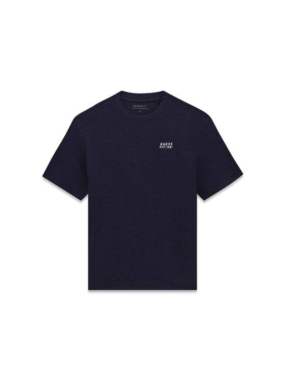 Guess Guess T-Shirt 183045 Modrá Classic Fit