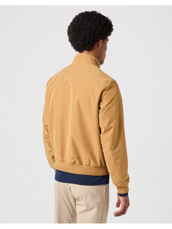 Wrangler Wrangler Kurtka przejściowa Harrington Jacket Dijon Żółty Regular Fit