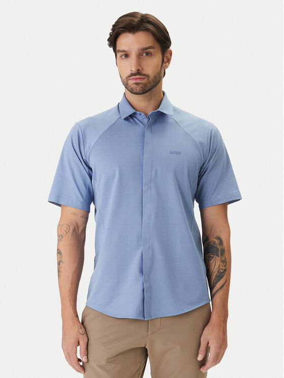 BOSS BOSS Риза Excurse S 50554450 Светлосиньо Regular Fit
