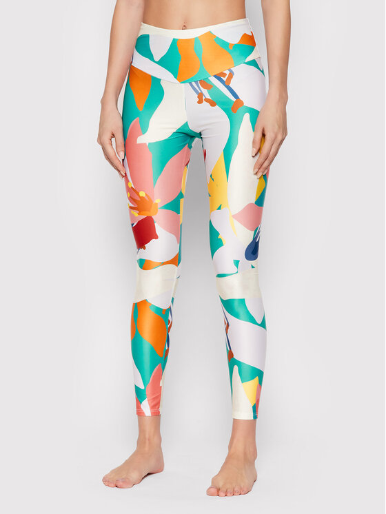 Drivemebikini Drivemebikini Легінси Lotus 2022-DRV-016A_FL Кольоровий Slim Fit