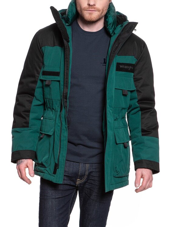 Wrangler Wrangler Giubbotto invernale PARKA PINE Verde Regular Fit