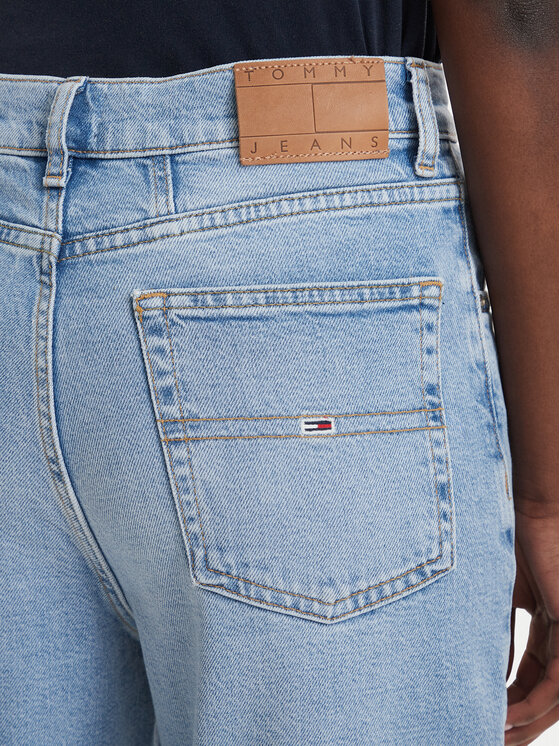 Tommy Jeans Tommy Jeans Džinsi Mom Jean Uh Tpr Bi0112 Co DW0DW20041 Zils Regular Fit
