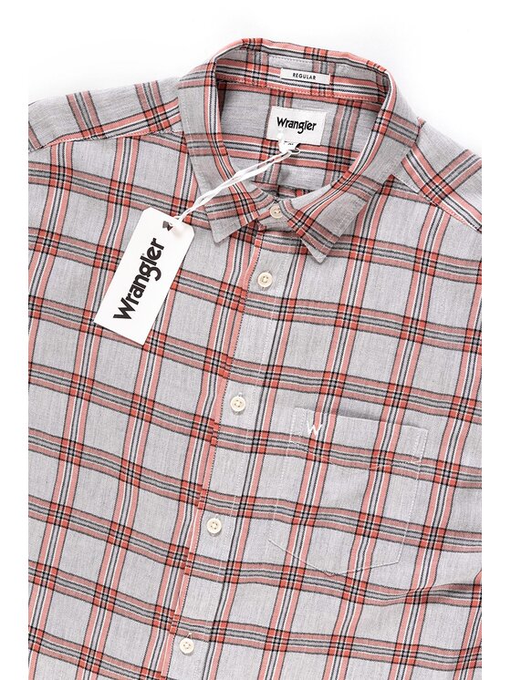 Wrangler Wrangler Camicia SS 1PKT SHIRT Grigio Regular Fit