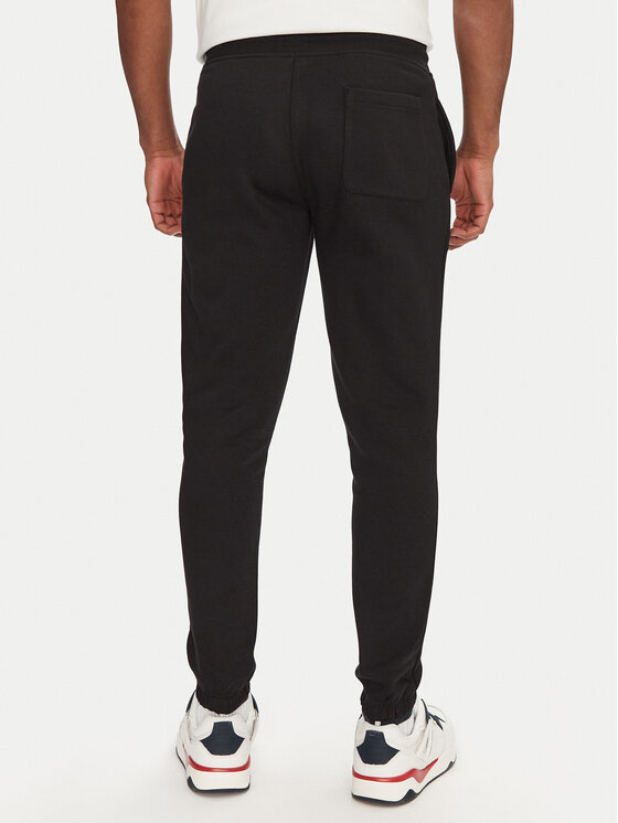 Tommy Jeans Tommy Jeans Pantaloni trening Flag DM0DM20473 Negru Slim Fit