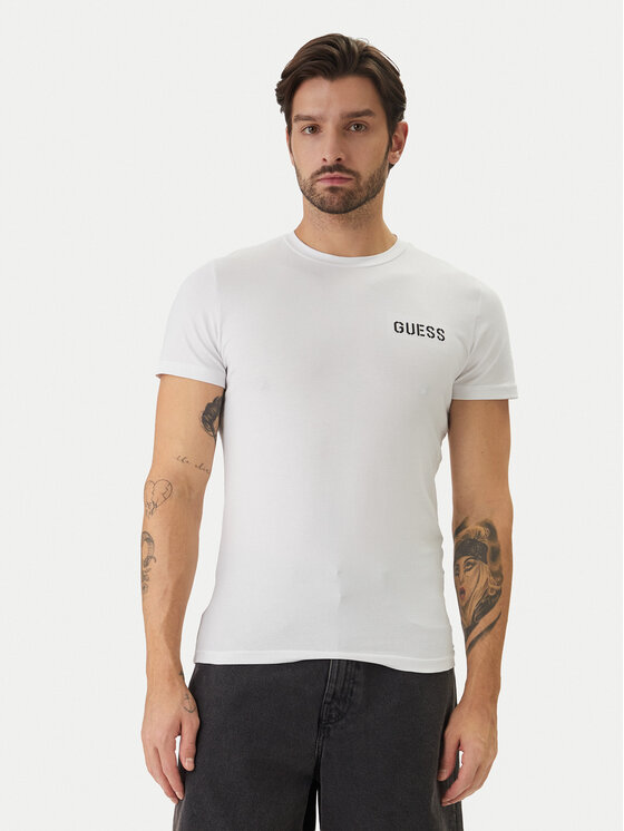 Guess Guess T-Shirt U6GM03 K6YW1 Λευκό Slim Fit