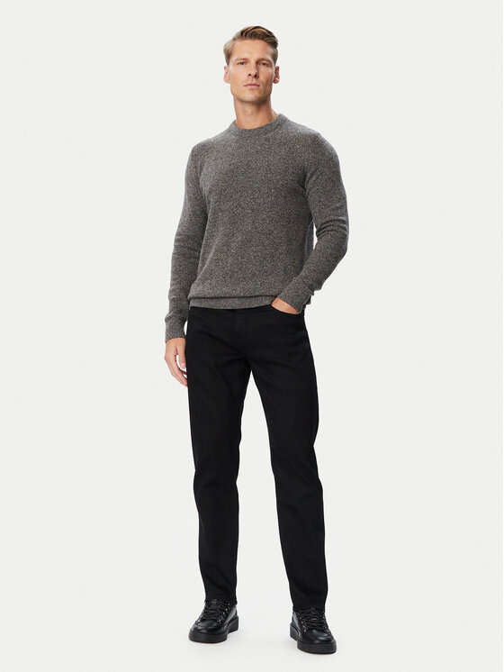 Barbour Barbour Pulover Tisbury  MKN0844GY78 Siva Regular Fit