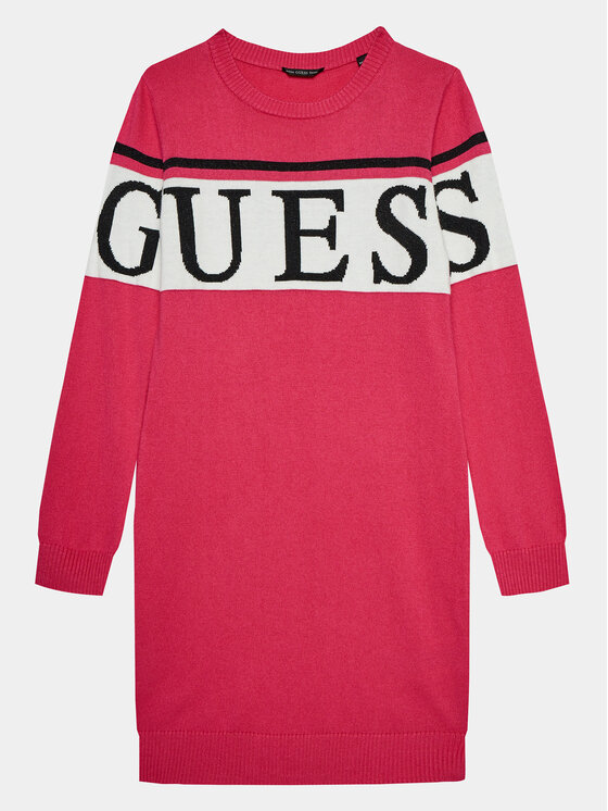 Guess Guess Rochie tricotată J3BK16 Z38B0 Roz Regular Fit