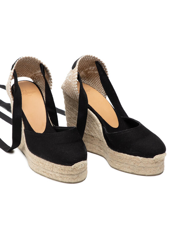 Castañer Castañer Espadryle Carina/8ED/001 020961-100 Czarny