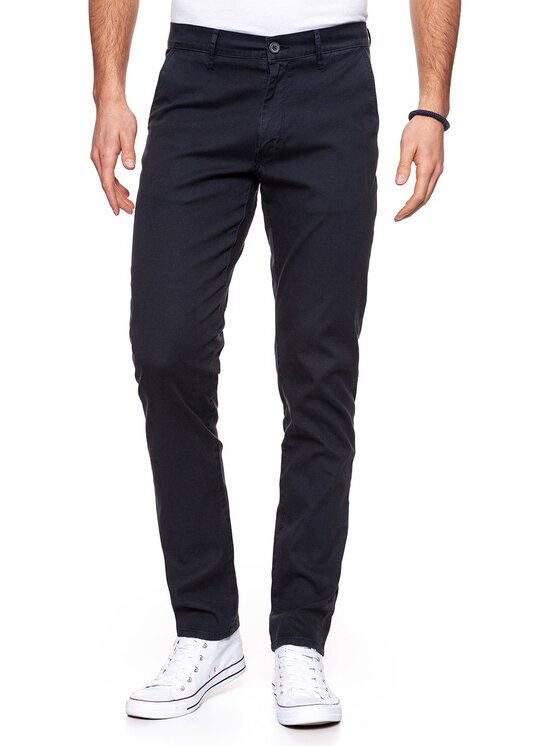 Wrangler Wrangler Chinosy CHINO Niebieski Slim Fit