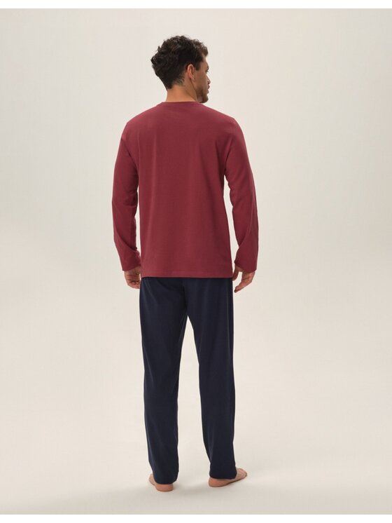 Henderson Henderson Piżama 41903 Czerwony Regular Fit