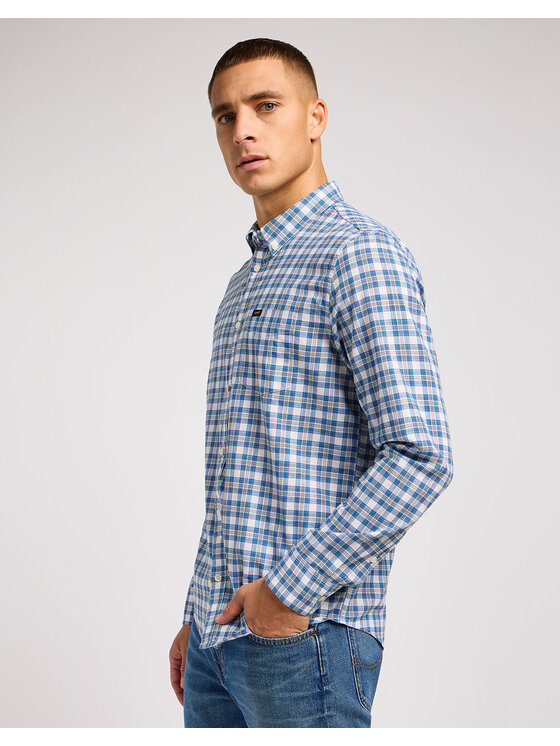 Lee Lee Camicia LEE BUTTON DOWN Blu Regular Fit