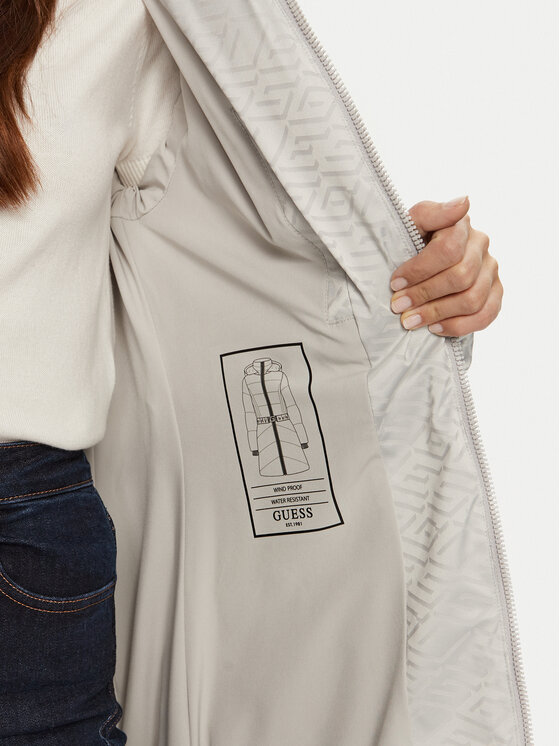 Guess Guess Zimné bundy Seline W4BL58 WGL72 Sivá Regular Fit