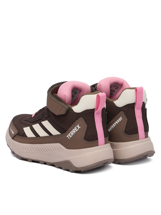 adidas adidas Trekingová obuv Terrex Anylander Mid Climaproof Children Hiking Shoes KJ2670 Hnědá