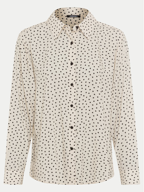 Olsen Olsen Camicia 12001951 Beige Regular Fit