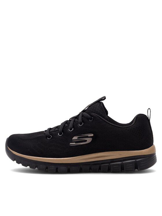 Skechers Skechers Сникърси GRACEFUL 12615 BKRG Черен